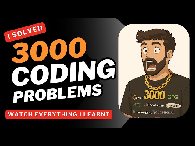 I Solved 3000+ DSA Coding Problems on LeetCode, GFG & More | DSA Tips & Tricks | Everything I learnt