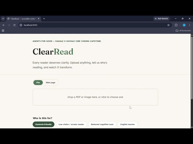 ClearRead | Google Kaggle  Capstone Project