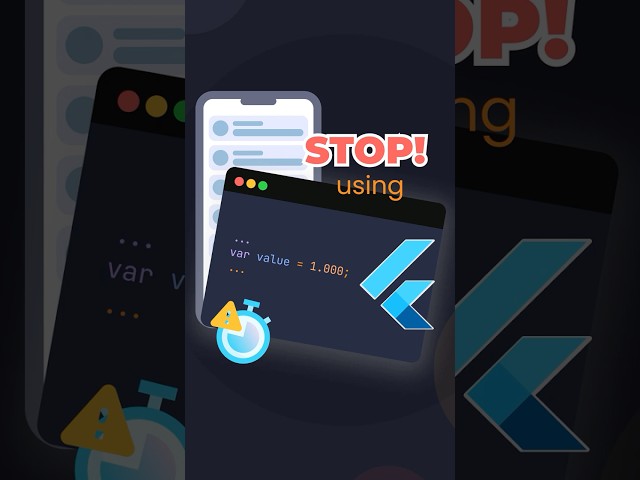 Flutter | Stop Using 'var' for Everything in Flutter! 🚫 #flutter #dart #shorts