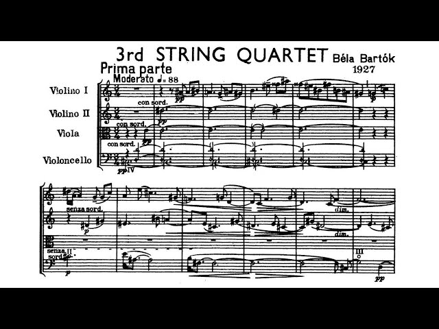 Béla Bartók - String Quartet No. 3, Sz. 85