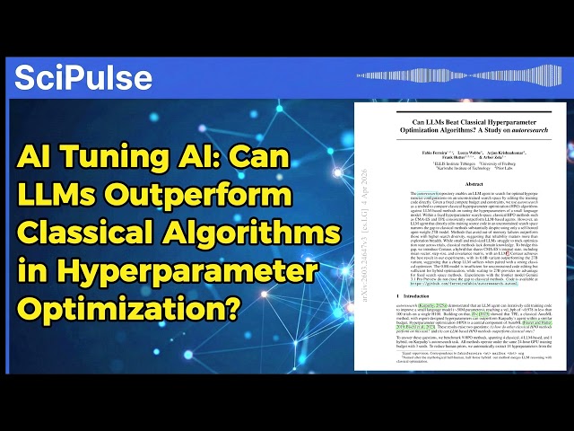 AI Tuning AI: Can LLMs Outperform Classical Algorithms in Hyperparameter Optimization?