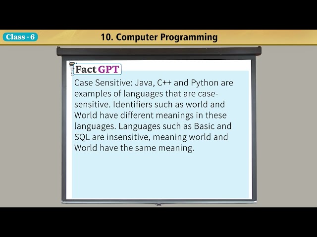 Ch 10 Computer Programming