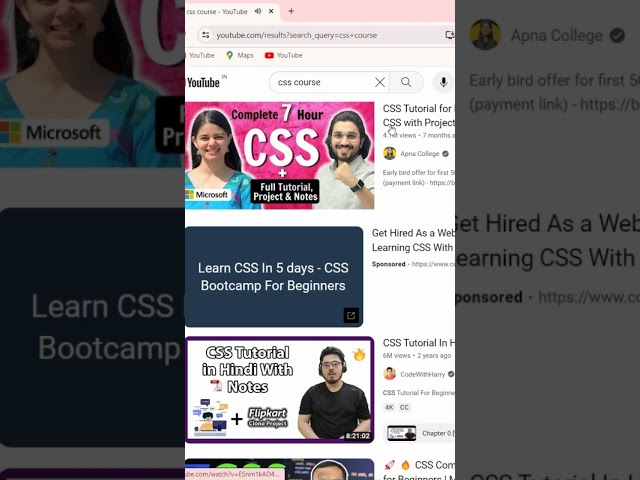 how to become master in css #css #apnacollge #codewithharry #shorts #youtubeshorts