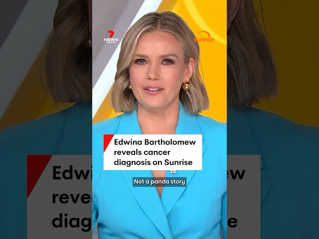 Sunrise presenter Edwina Bartholomew reveals cancer diagnosis