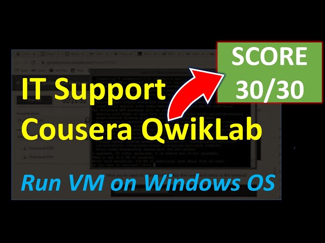 How to pass IT Support Fundamentals Qwiklab on Coursera