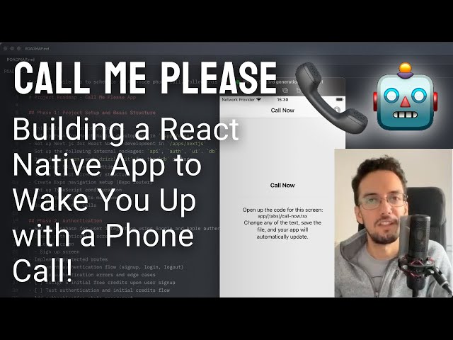 Live Coding Project - part 2 - Building a Mobile app to Wake You Up with a Phone Call