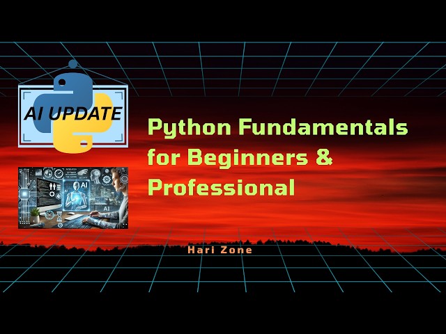 Lesson 1 Python Fundamentals | Tamil