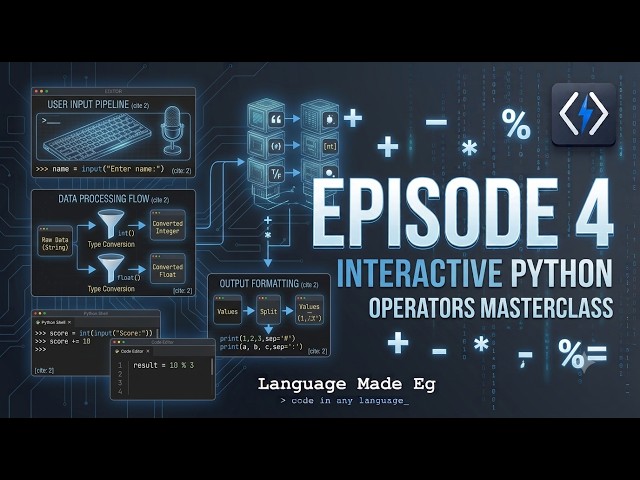 Python Operators & Type Conversion Explained