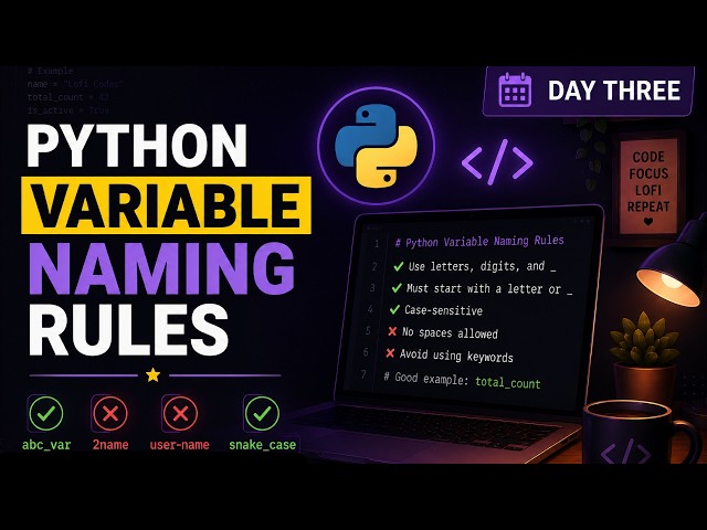 Python Variable Rules in 50 Seconds!
