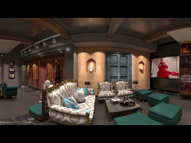 Creative Boutique Showroom interior Design - 360 degree view - Plain Canvas