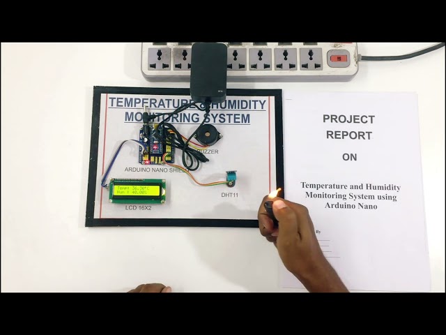 Temperature and Humidity Monitoring System using Arduino Nano | Science Project