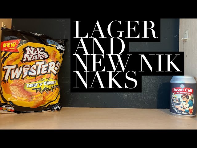 Reseña de la cerveza Zoom Call Dachshund Lager, Reseña de los Nik Naks Twisters Tangy N Cheesy