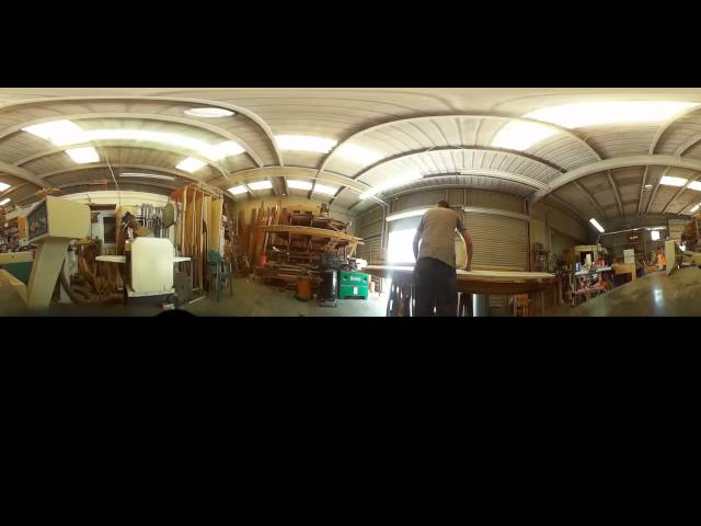 VR 360 in the Woodshop - Just Planing Down Some Poplar