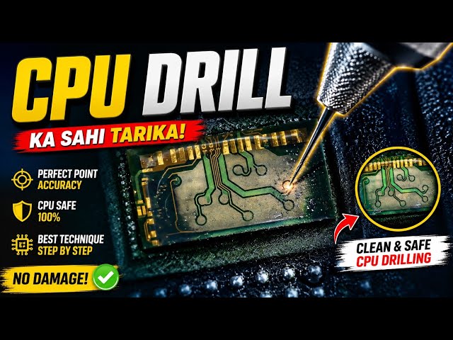 The Right Way to Drill a CPU! ✅ Best Tips & Tricks For Drilling | Vivo V50e, T4x, T4R FRP Unlocked🔐✅