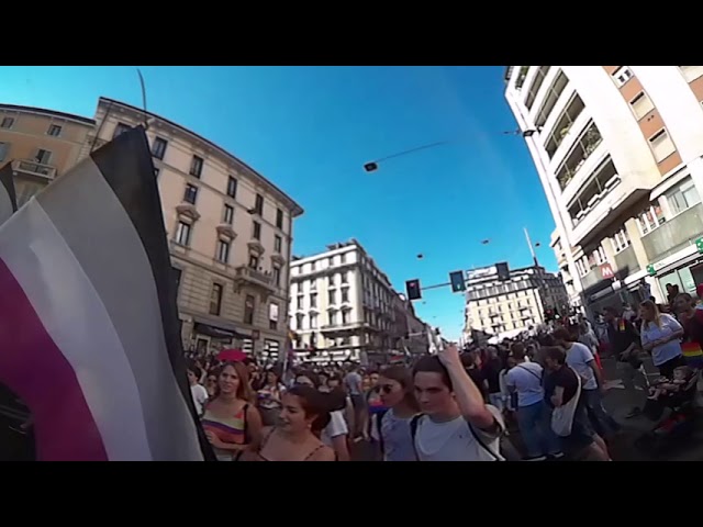 Gay Pride Milano in visione 360°