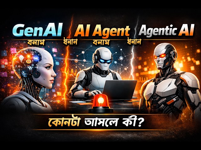 Generative AI বনাম AI Agent বনাম Agentic AI | কোনটা আসলে কী?
