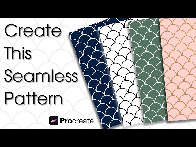 How to Make a Scalloped Seamless Pattern in Procreate | Beginner Tutorial