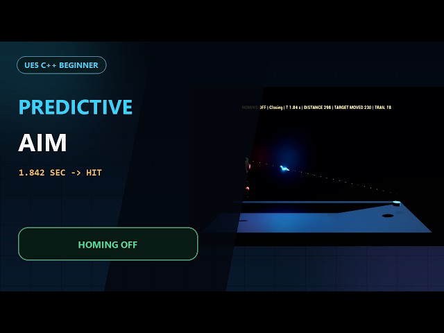 UE5 C++ Predictive Aim Tutorial | Lead a Moving Target