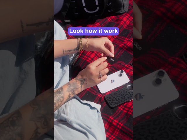 The Magnetic Lock That Keeps Your Phone Attached 🔒 Anti-Theft Phone Strap #Shorts