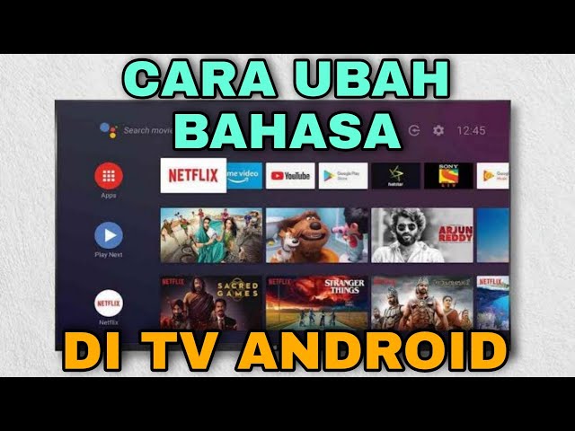 How to Change Language to Indonesian on Android TV