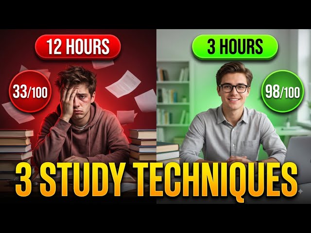 Study less and get better grades ( study tips and tricks) | RiseED #study #exam