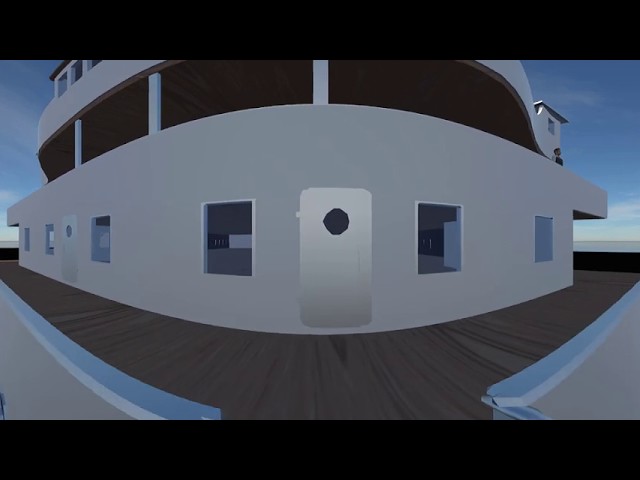 Titanic passegiata sul ponte VR 360 4K  60 FPS video made with Unity PSVR ready