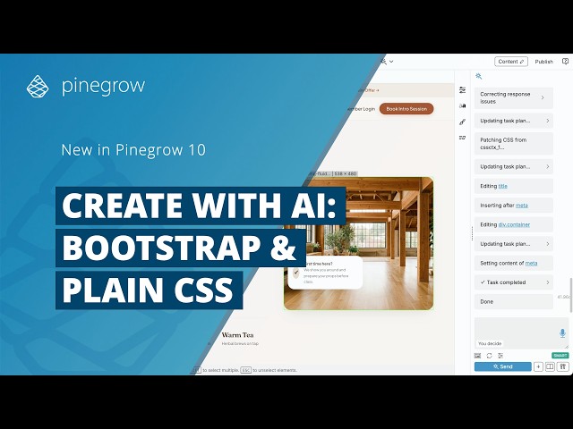 Build a Bootstrap or Plain HTML & CSS Website with AI | Pinegrow 10