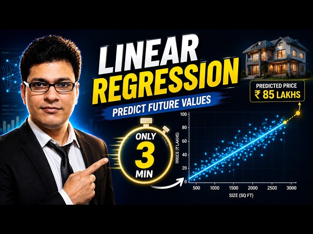 Aakhir Machine Learning Future Kaise Predict Karti Hai? 🤯 | Linear Regression Explained