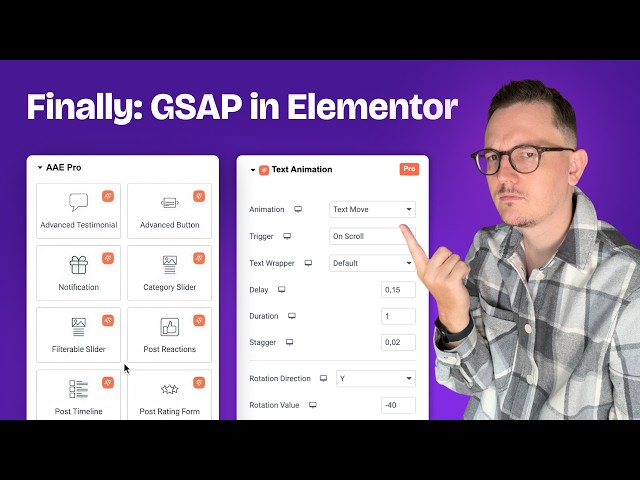 This finally makes GSAP usable inside Elementor