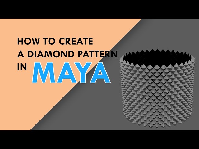 How to make a diamond pattern in Maya