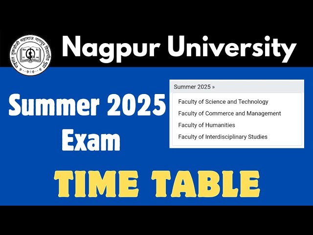 RTMNU Nagpur University summer 2025 exam time table download kaise kare #rtmnu #nagurunivesity