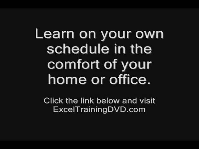 Excel Training Courses - Excel Training Course