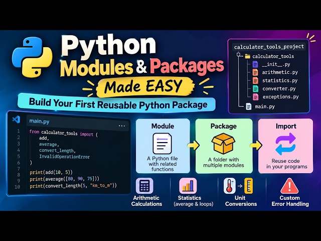 Python Modules & Packages Made EASY