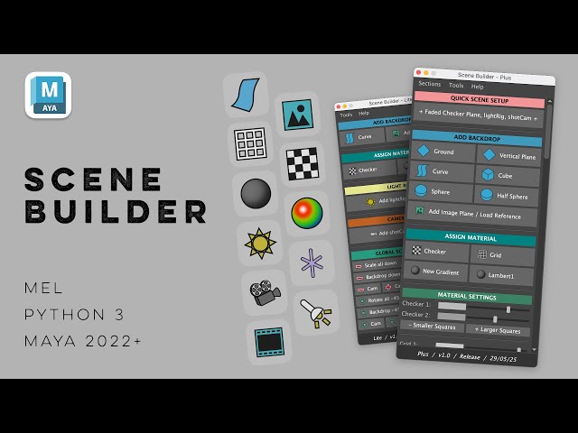Scene Builder - Trailer - Maya Python Tool