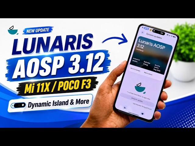 Lunaris AOSP 3.12 New Update 🔥 Dynamic Island & More Features | Mi 11X & POCO F3