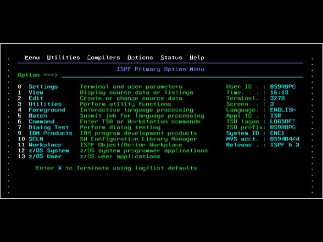 IBM MVS 3.8 - Getting data in and out of the mainframe - M4