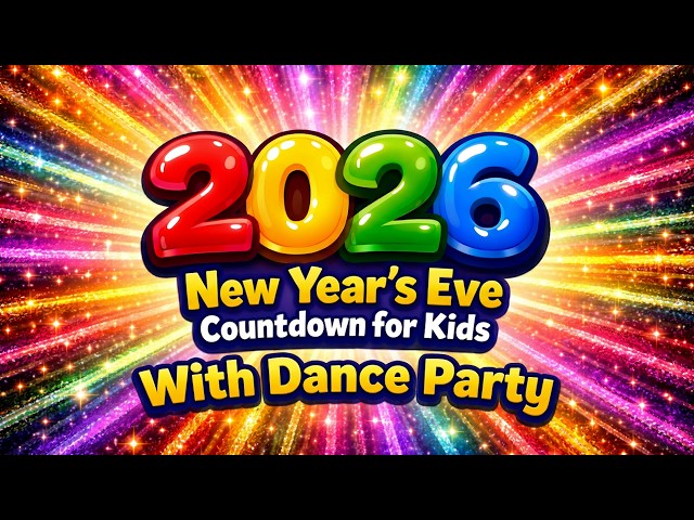 New Year's Eve Countdown For Kids with DANCE PARTY | New Year's Countdown Times Square 2026!