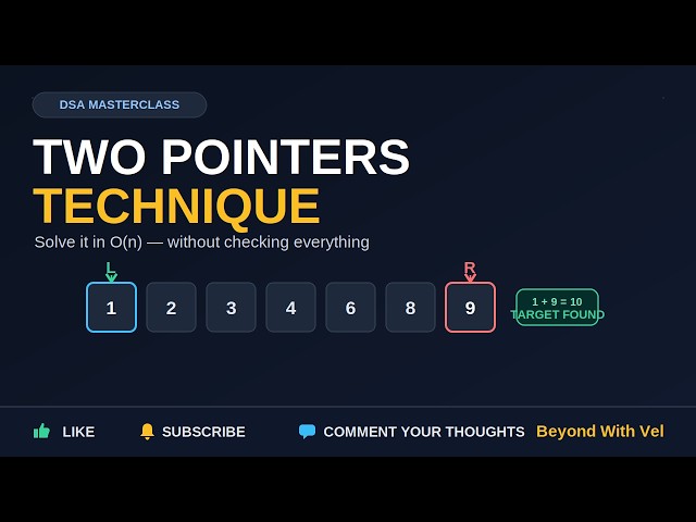 Two Pointers Explained in 10 Minutes | DSA Made Easy 🚀
