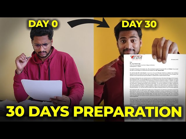 VEDA IIT 30 DAYS PREPARATION PLAN 2025