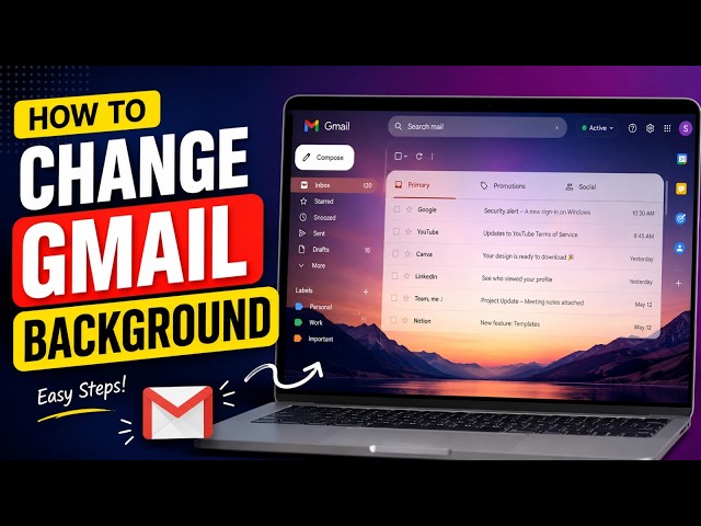 Gmail-এর Background Change করো 20 Sec-এ! 😍| Gmail Tips & Tricks