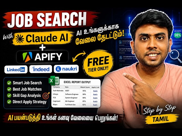FREE Job Search with Claude AI + Apify! | Smart Job Hunting on LinkedIn, Indeed, and Naukri