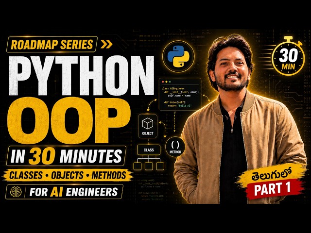 Python OOP for Agentic AI Engineers — Classes, Objects & Methods in 30 Minutes