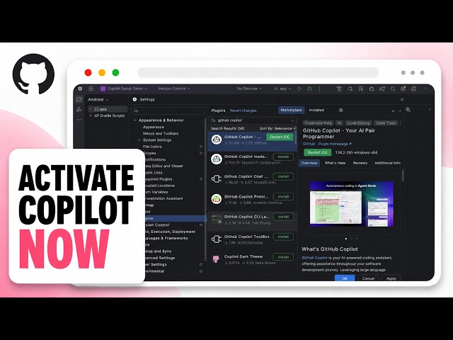How to Set Up GitHub Copilot in Android Studio (2026 Marketplace Path)