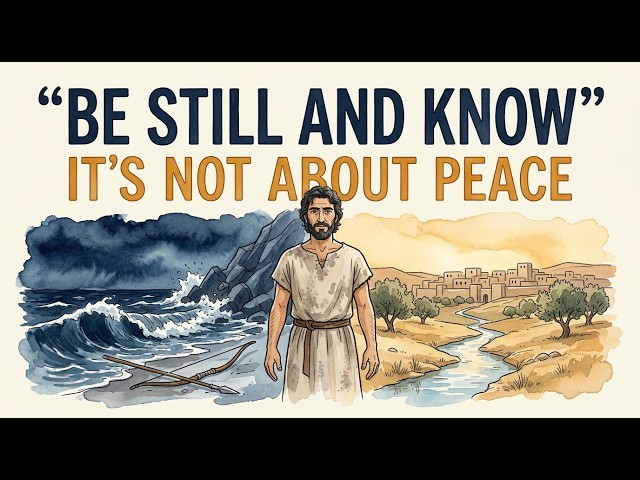 What "Be Still" Actually Means in Hebrew