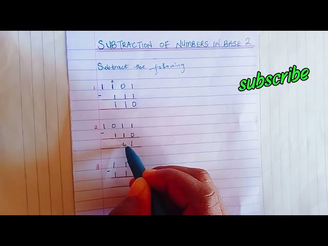 JSS 1|Binary Subtraction Made Easy: A Step-by-Step Guide