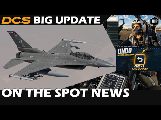 DCS BIG UPDATE | Character Menu | The UNDO Mod | Fulcrum GCI | F14B Upgrade |  DCS MCP