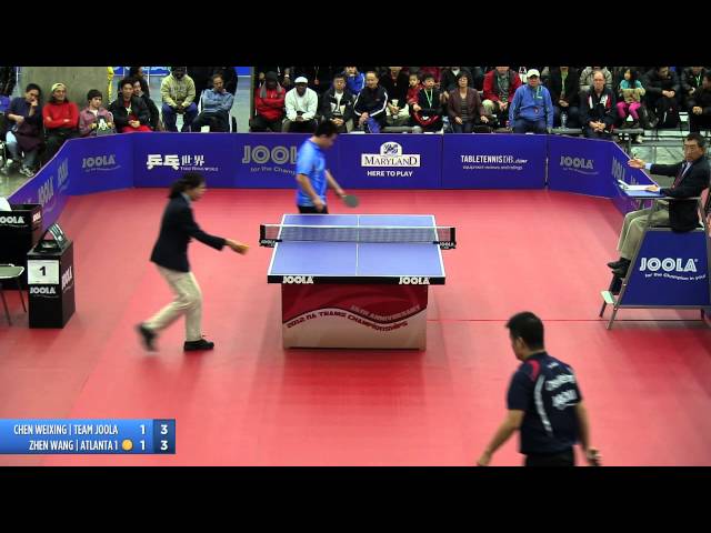 2012 JOOLA/NATT Teams Final Match 2 - Chen Weixing vs Eugene Wang
