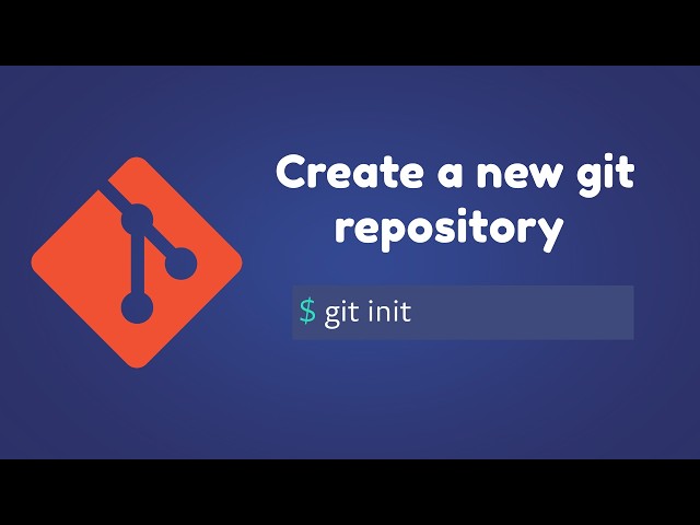 Git Tutorial For Beginners | How to create a new git repository | git init