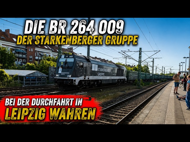 Die BR 264 009 der Starkenberger Gruppe bei der Durchfahrt in Leipzig Wahren