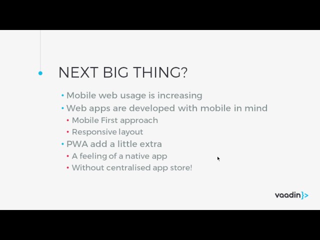 Progressive Web Applications